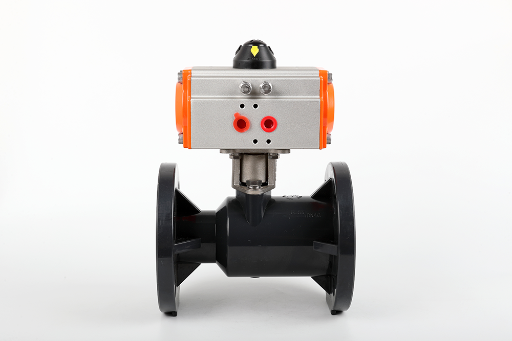 城子河气动法兰一体球阀